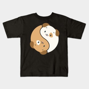 Yin And Yang Dog Kids T-Shirt